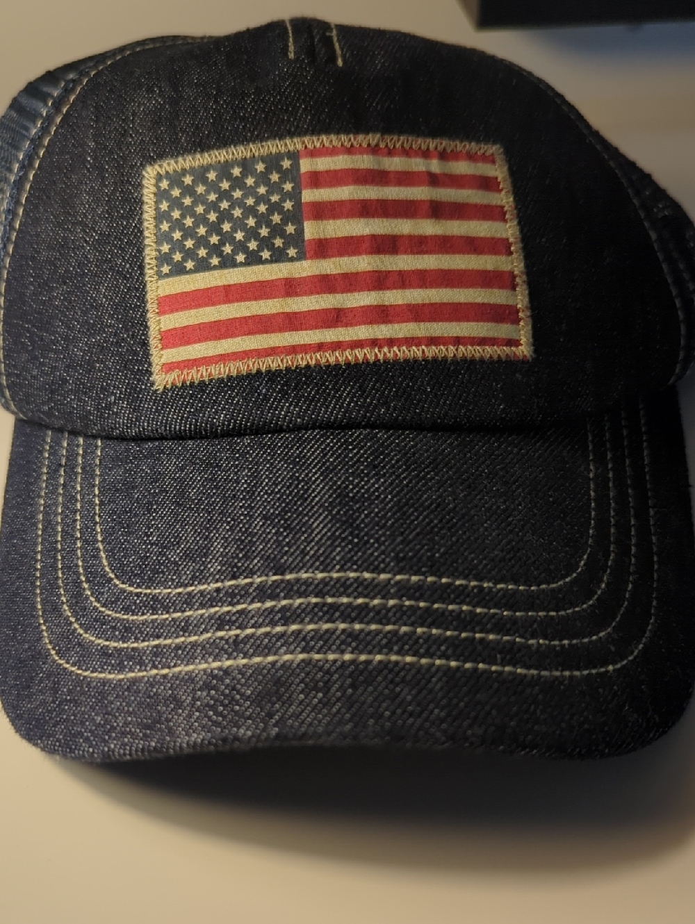 Polo Ralph Lauren Navy and Gold Mesh Cap - Youth